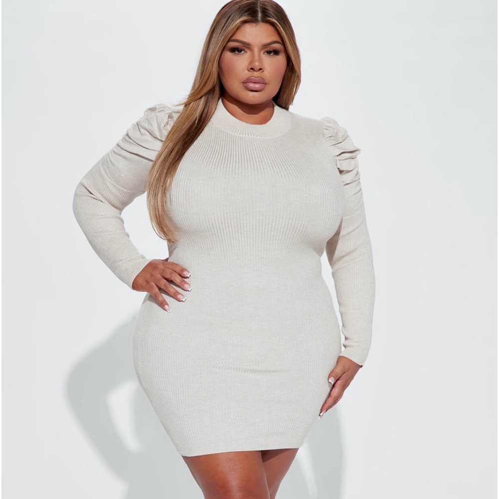 Oatmeal sweater dress